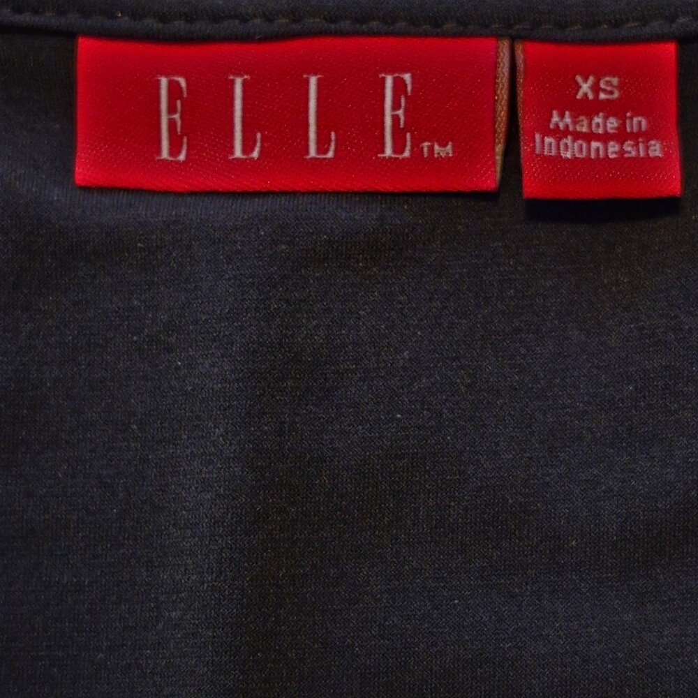 Elle Ruffled Little Black Dress Size XS - Picture 3 of 5